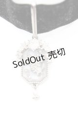 axes femme / スノークリスタルチョーカー  シルバー×クロ O-25-11-06-062-AX-AC-IG-OS