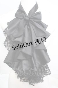 MARBLE / 流麗ドレープゴシックエレガンスタイ  ブラック O-25-11-06-064-GO-ZA-IG-OS