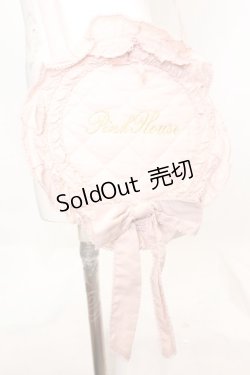 画像1: PINK HOUSE / ロゴ刺繍フリルポシェット  ピンク O-25-11-06-065-LO-BG-IG-OS