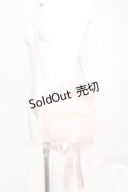 画像2: PINK HOUSE / ロゴ刺繍フリルポシェット  ピンク O-25-11-06-065-LO-BG-IG-OS