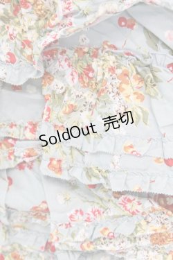 画像2: PINK HOUSE / ブーケ柄ピコフリルバッグ  サックス O-25-11-06-071-LO-BG-IG-OS