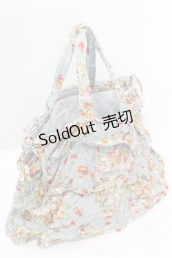 画像3: PINK HOUSE / ブーケ柄ピコフリルバッグ  サックス O-25-11-06-071-LO-BG-IG-OS
