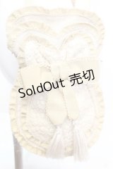 KANEKO ISAO / ピコフリルレース切り替え瓢箪ポシェット  ベージュ O-25-11-06-072-EL-BG-OW-OS