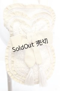 KANEKO ISAO / ピコフリルレース切り替え瓢箪ポシェット  ベージュ O-25-11-06-072-EL-BG-OW-OS