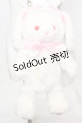 BABY,THE STARS SHINE BRIGHT / うさくみゃポシェット  シロ×ピンクリボン O-25-11-06-074-BA-BG-OW-OS