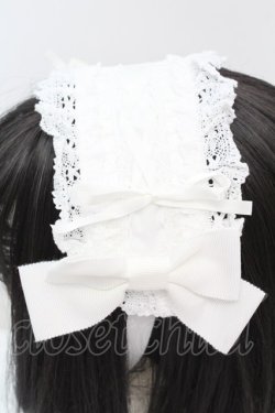 画像2: BABY,THE STARS SHINE BRIGHT / はしごレースのスピンドールヘッドドレス  シロ O-25-11-06-008-BA-AC-IG-OS