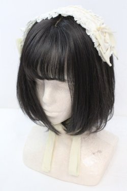 画像1: BABY,THE STARS SHINE BRIGHT / はしごレースのスピンドールヘッドドレス  生成り O-25-11-06-009-BA-AC-IG-OS