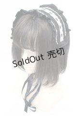 metamorphose / ハートはしごレースヘッドドレス  クロ×オフ O-25-11-06-010-ME-AC-IG-OS