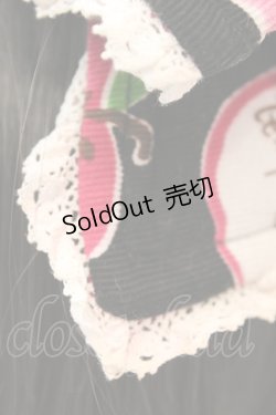 画像2: metamorphose / りんごレース付リボンヘッドドレス  クロ O-25-11-06-011-ME-AC-IG-OS