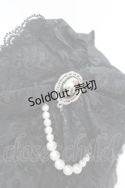 画像2: MARBLE / アンティークブローチ付きゴシック調ヘッドドレス  ブラック O-25-11-06-012-GO-AC-IG-OS