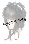 Vallee lys / Lace Enchantment Headdress  ブラック×ホワイト O-25-11-06-013-GO-AC-IG-OS
