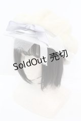 MILK / ファーリボンキャスケット  アイボリー O-25-11-06-014-ML-AC-IG-OS