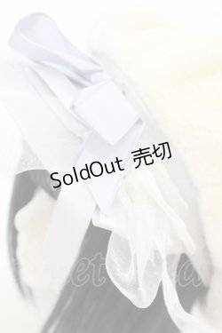 画像2: MILK / ファーリボンキャスケット  アイボリー O-25-11-06-014-ML-AC-IG-OS