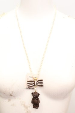 画像2: Angelic Pretty / Cream Cookie Bearネックレス  ブラウン O-25-11-06-016-AP-AC-IG-OS