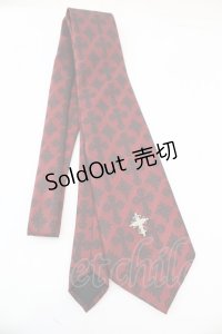 BPN / クロスジャガードネクタイ  レッド O-25-11-06-019-GO-ZA-IG-OS