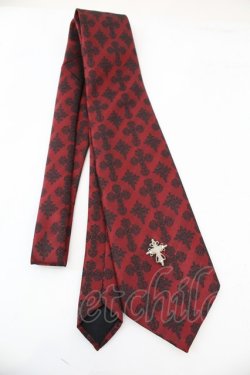 画像1: BPN / クロスジャガードネクタイ  レッド O-25-11-06-019-GO-ZA-IG-OS