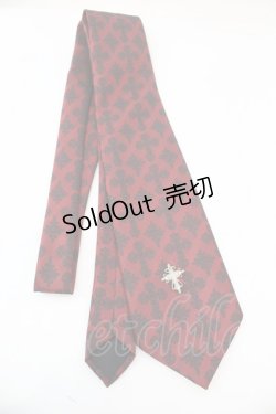 画像1: BPN / クロスジャガードネクタイ  レッド O-25-11-06-019-GO-ZA-IG-OS