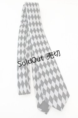 画像1: BPN FOR MEN / ダイヤジャガードネクタイ  ブラック×シルバー O-25-11-06-020-GO-ZA-IG-OS