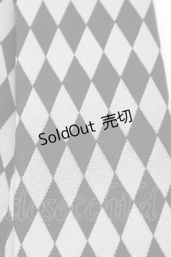 画像2: BPN FOR MEN / ダイヤジャガードネクタイ  ブラック×シルバー O-25-11-06-020-GO-ZA-IG-OS