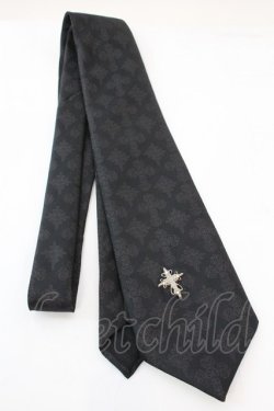 画像1: BPN / クロスジャガードネクタイ  ブラック O-25-11-06-021-GO-ZA-IG-OS