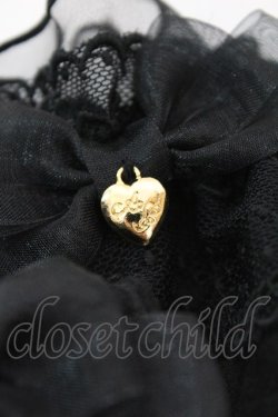 画像2: Angelic Pretty / フェアリーハートチャームお袖とめ  クロ O-25-11-06-022-AP-ZA-IG-OS