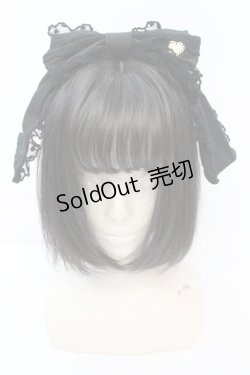 画像3: Angelic Pretty / レースハートチャームくるりんカチューシャ  クロ O-25-11-06-002-AP-AC-IG-OS