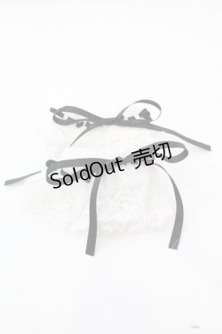 画像1: BABY,THE STARS SHINE BRIGHT / トーションレースお袖とめ  シロ×クロ O-25-11-06-025-BA-ZA-IG-OS