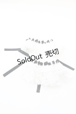 画像3: BABY,THE STARS SHINE BRIGHT / トーションレースお袖とめ  シロ×クロ O-25-11-06-025-BA-ZA-IG-OS