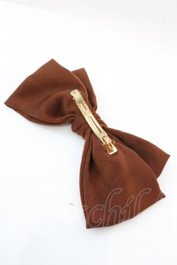 画像2: Fi.n.t / リボンバレッタ  ブラウン O-25-11-06-027-CA-AC-OW-OS