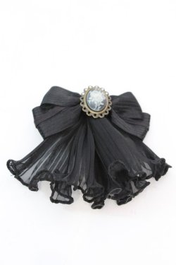 画像1: Innocent World / プリーツフリルバレリーナクリップ  クロ O-25-11-06-028-IW-AC-OW-OS