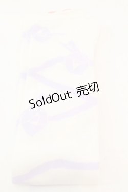 画像2: BABY,THE STARS SHINE BRIGHT / レースアップリボン柄オーバーニーソックス  シロ×ラベンダー O-25-11-06-030-BA-ZA-IG-OS