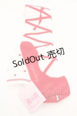 Angelic Pretty / トゥシューズ風オーバーニー  シロ×アカ O-25-11-06-031-AP-ZA-IG-OS