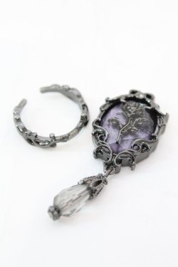 画像1: axes femme / ゴシックローズリング  ガンメタ O-25-11-06-037-AX-AC-IG-OS