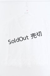 KANEKO ISAO / ピンタック使い半袖プルブラウス  シロ O-25-11-07-049-EL-BL-OW-OS