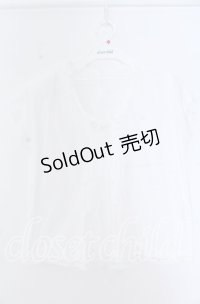 KANEKO ISAO / ピンタック使い半袖プルブラウス  シロ O-25-11-07-049-EL-BL-OW-OS