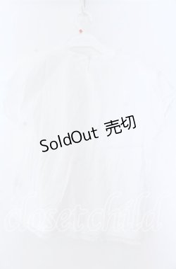 画像2: KANEKO ISAO / ピンタック使い半袖プルブラウス  シロ O-25-11-07-049-EL-BL-OW-OS