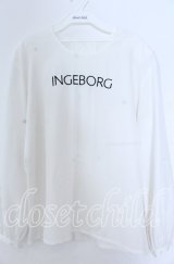 INGEBORG / ロゴptブラウス  シロ O-25-11-07-050-LO-BL-OW-ZT313