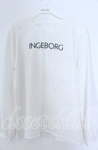 INGEBORG / ロゴptブラウス  シロ O-25-11-07-050-LO-BL-OW-ZT313