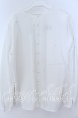 画像2: INGEBORG / ロゴptブラウス  シロ O-25-11-07-050-LO-BL-OW-OS