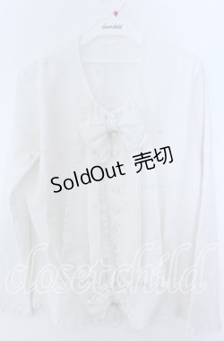 画像1: INGEBORG / タック＆リボン使いブラウス  シロ O-25-11-07-051-LO-BL-OW-OS