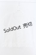KANEKO ISAO / フロントピンタック半袖ブラウス  シロ O-25-11-07-052-EL-BL-OW-OS