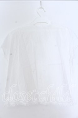 画像2: KANEKO ISAO / フロントピンタック半袖ブラウス  シロ O-25-11-07-052-EL-BL-OW-OS