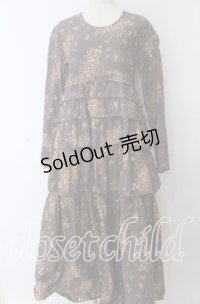 WONDERFUL WORLD / 籠ブーケ柄ワンピース  パープル O-25-11-07-054-LO-OP-OW-OS