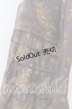 画像2: WONDERFUL WORLD / 籠ブーケ柄ワンピース  パープル O-25-11-07-054-LO-OP-OW-OS