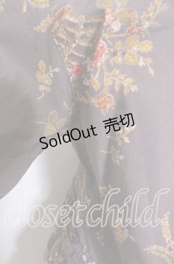 画像4: WONDERFUL WORLD / 籠ブーケ柄ワンピース  パープル O-25-11-07-054-LO-OP-OW-OS