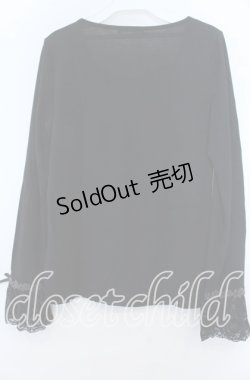 画像2: axes femme / 袖レーシーインナーPO  クロ O-25-11-07-064-AX-TO-IG-OS