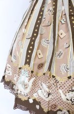 画像3: Angelic Pretty / Wonder Partyシャーリングジャンパースカート  ブラウン O-25-11-07-006-AP-OP-IG-OS (3)