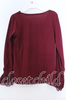 画像2: axes femme / 胸レースデザインインナー  ワイン O-25-11-07-065-AX-TO-IG-OS