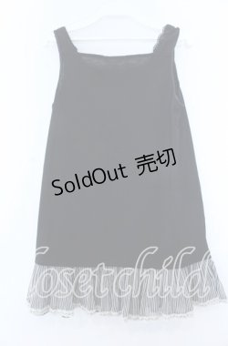 画像2: axes femme / シフォン切り替えタンクトップ  クロ×ストライプ O-25-11-07-069-AX-TO-IG-OS