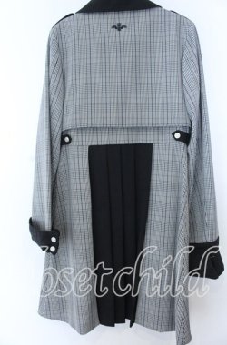 画像2: DimMoire / 闘心トレンチコート  グレーチェック×クロ O-25-11-07-072-PU-CO-IG-OS